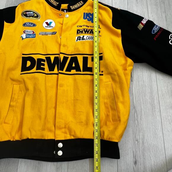 Chase Authentics Men's Matt Kenseth DeWalt Racing NASCAR Jacket Size L - Picture 6 of 10